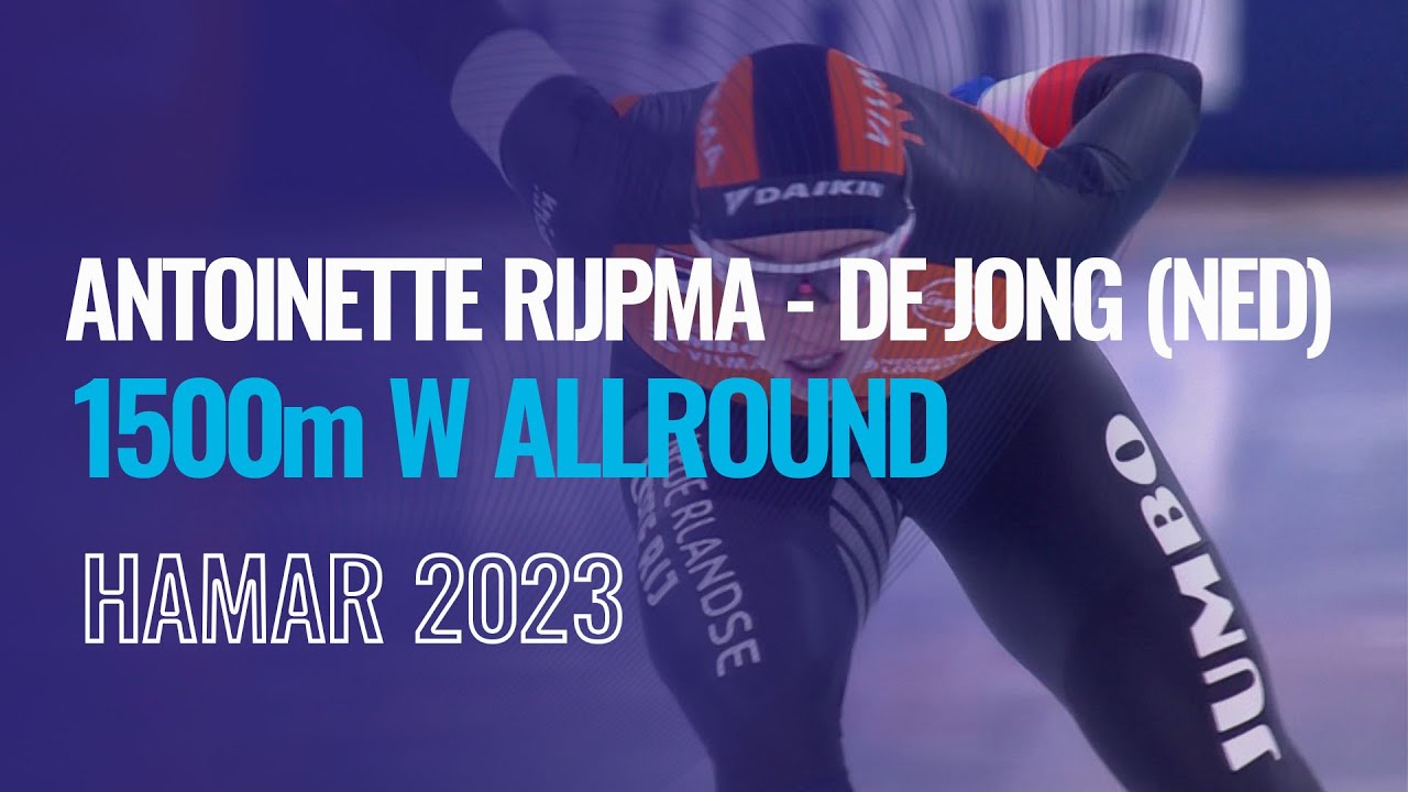 Antoinette RIJPMA-DE JONG (NED) | Winner | 1500m W Allround | Hamar | #SpeedSkating