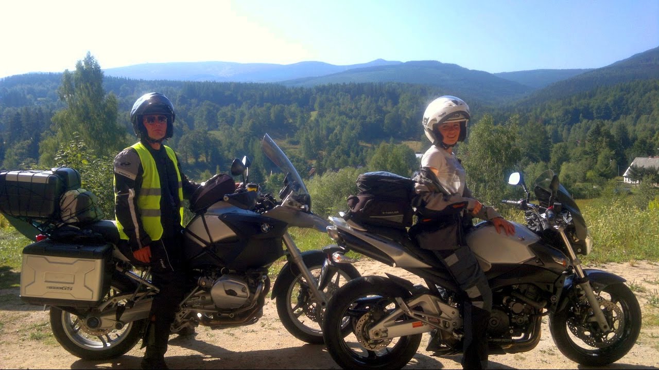 Karkonosze motocyklem Bmw GS 1200 i Suzuki Gsr 600  Traveling on a motorcycle in Poland