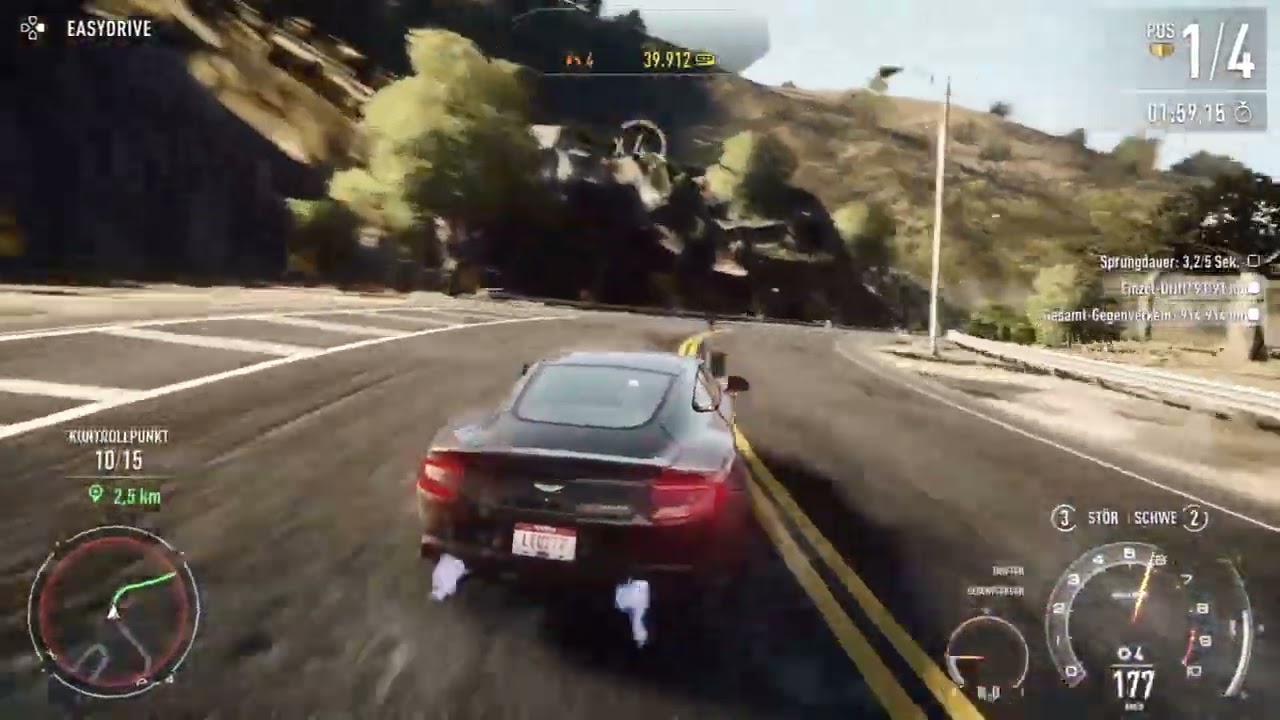 Action in need for speed rivals (no commentary)