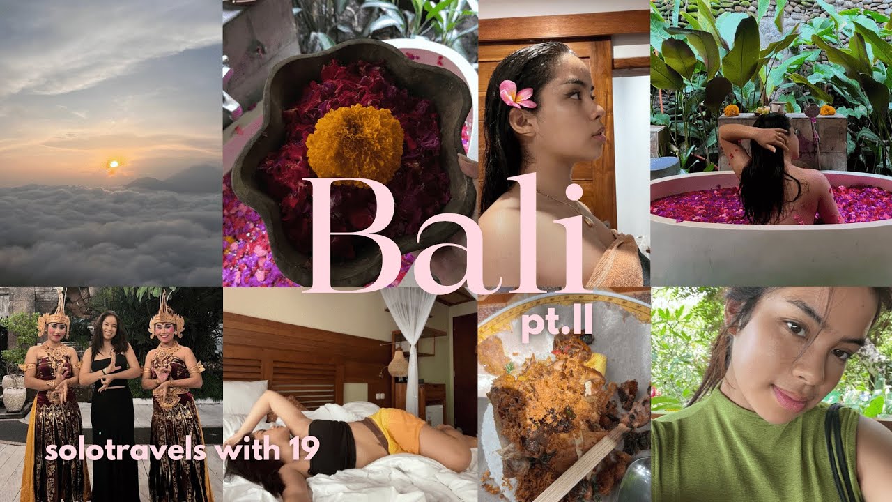 solotrip to UBUD, BALI pt.2 I mt. batour, flowerbath, traditional dance & food, selfcare