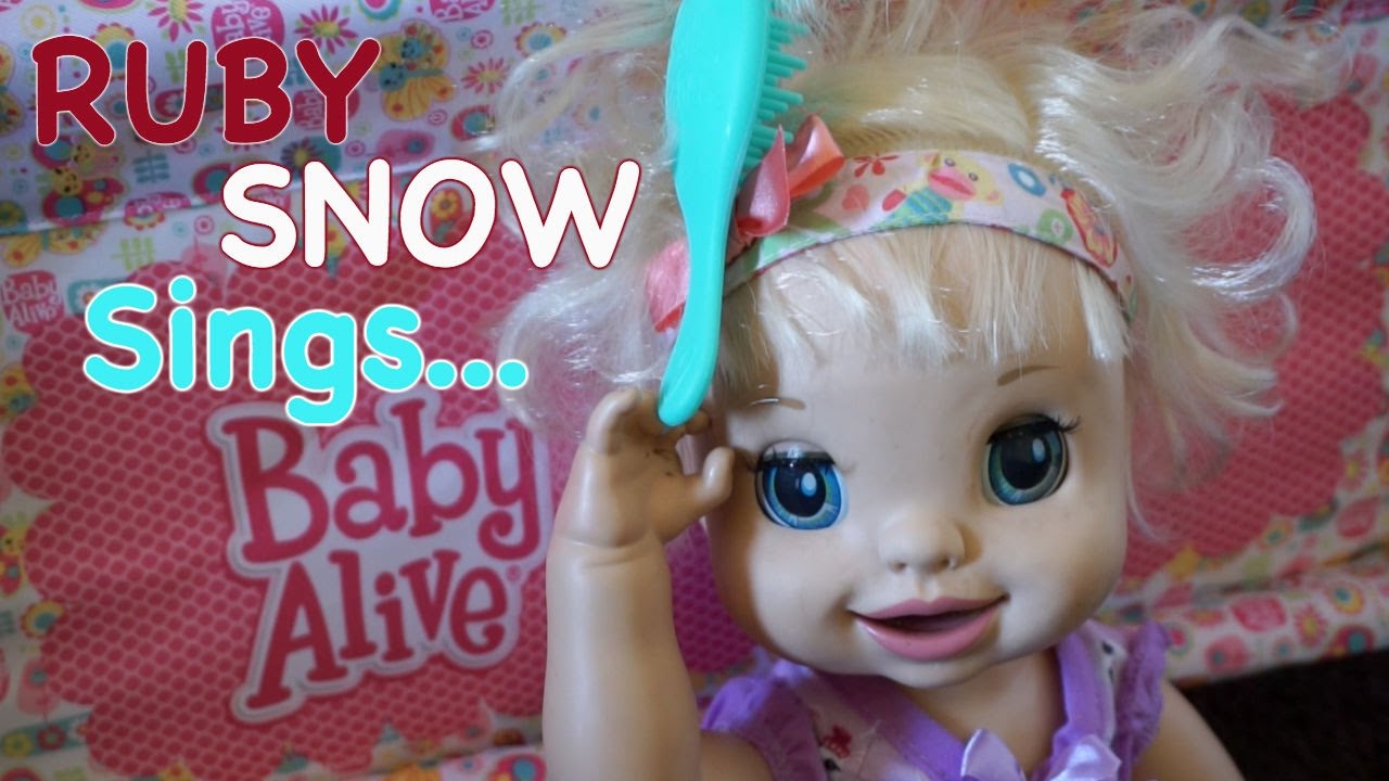 BABY ALIVE Ruby Snow Sings About Her Day!