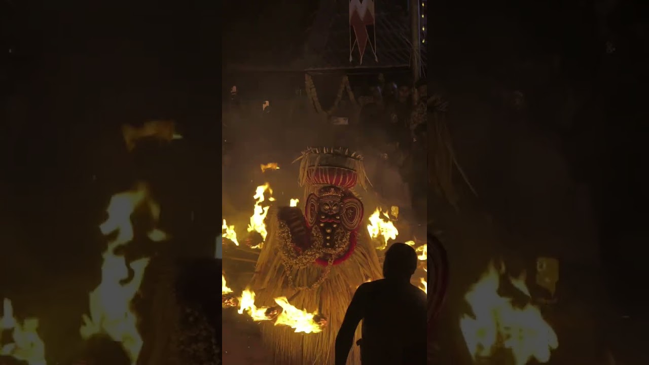 #തീ കുട്ടിച്ചാത്തൻ #theyyam #koyilandi #keralatourism #kuttychathan #trending @Dreamvibesbysanil 