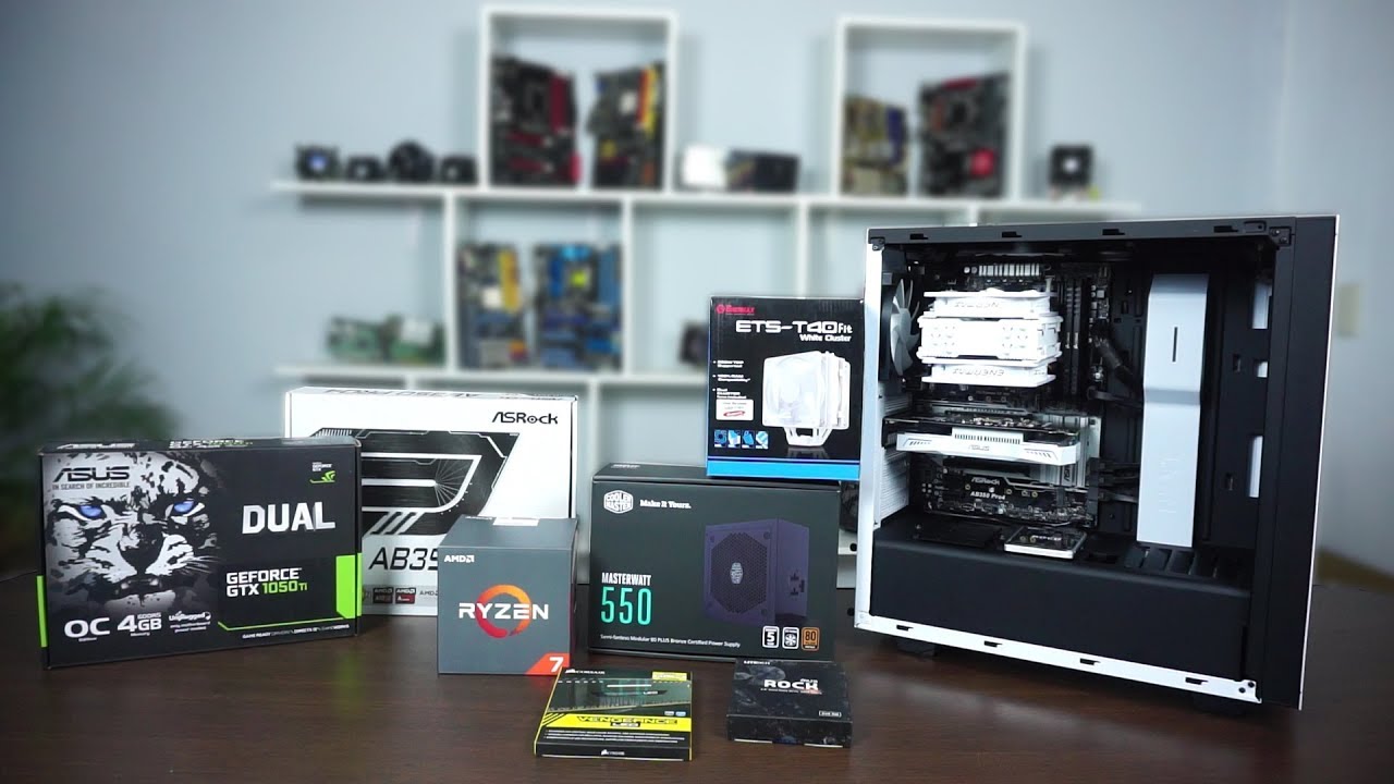 Ensamblando PC para arquitecto completamente blanco y negro | Ryzen 1700   - Proto HW