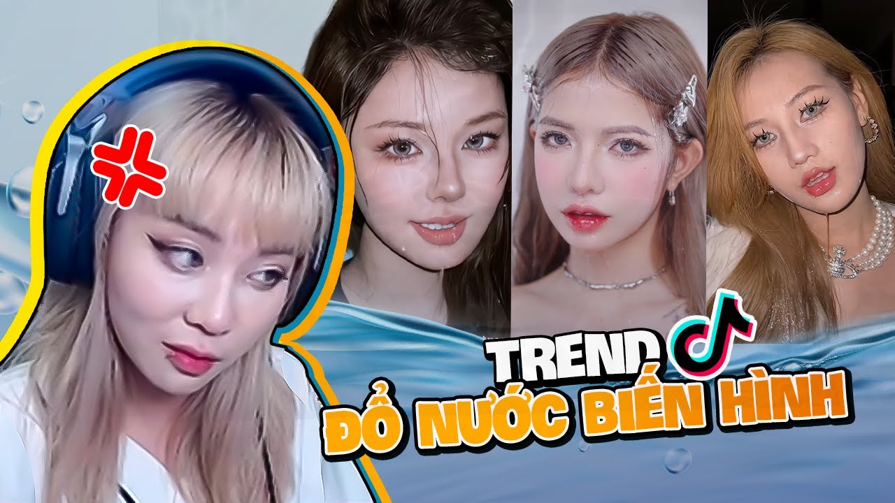 Trố mắt với tạo h&igrave;nh si&ecirc;u đỉnh của Ciin, Thanh M&egrave;o...MisThy reaction TikTok trend đổ nước biến h&igrave;nh!