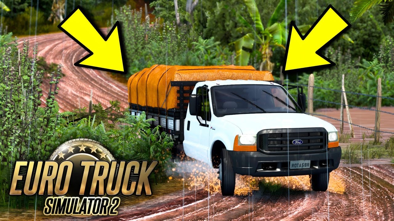 A F-4000 SOFREU na ESTRADA DE TERRA com MUITA LAMA e CHUVA FORTE! - ETS 2 BRASIL #26