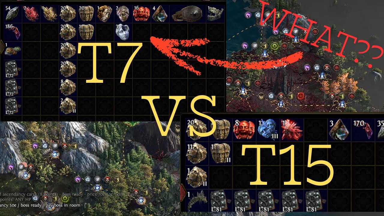 Is T7 the new meta? T7 vs T15 - POE2