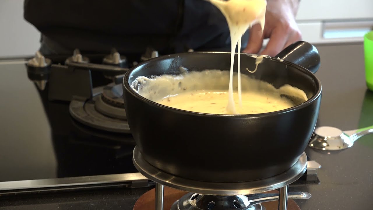 Sander maakt kaasfondue