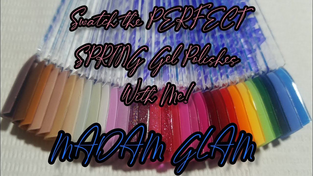 THE PERFECT SPRING COLORS||MADAM GLAM SWATCHES|| @madamglamofficial