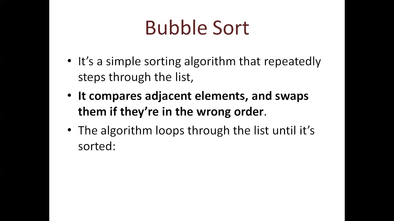 Internal sorting