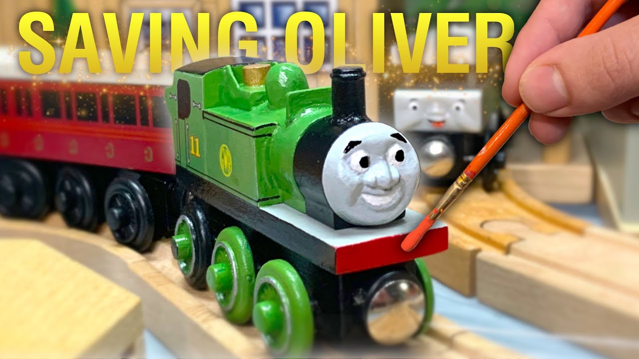 Saving OLIVER | Cheap Knock-off to Deluxe Model | Wooden Railway Custom Restoration