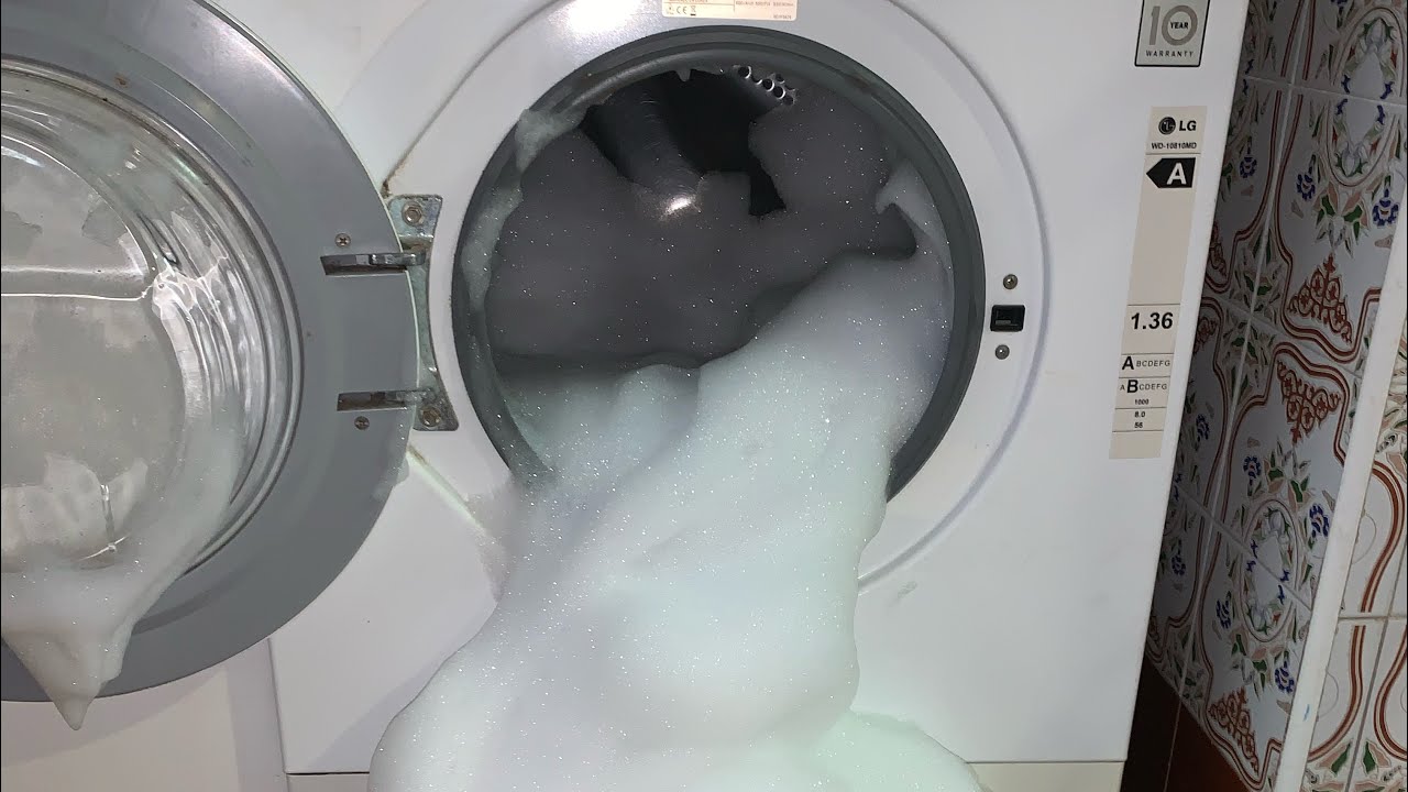 LG direct drive washing machine foam test