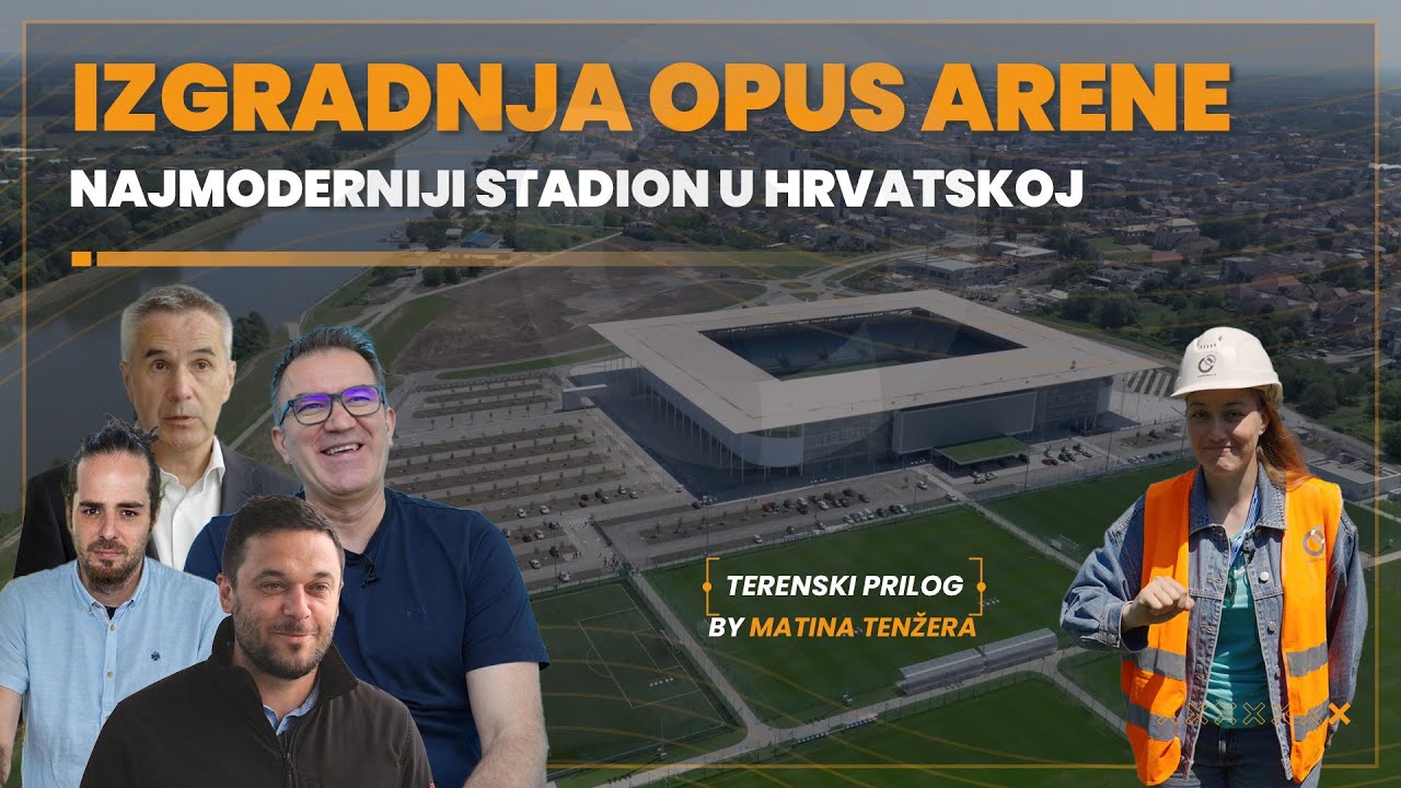 Opus Arena Osijek - ovako je izgrađen najmoderniji stadion u RH