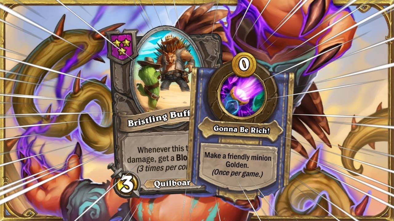 INSANE EARLY GOLDEN BRISTLING BUFFOON FOR THE WIN?! | Hearthstone Battlegrounds