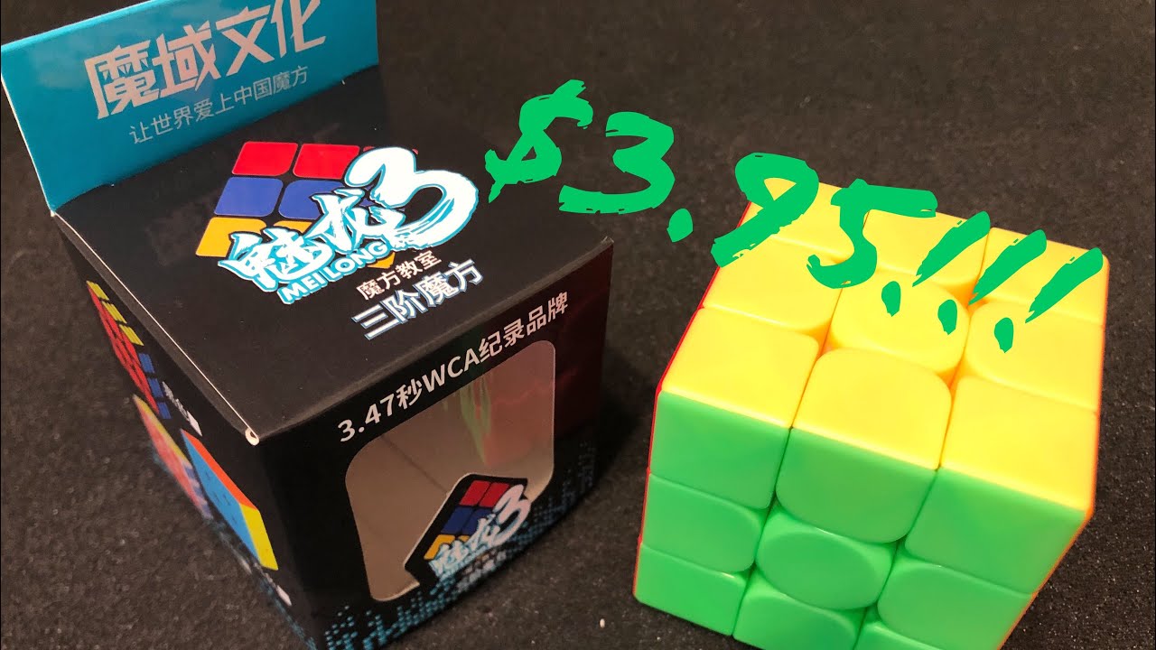 MoFang JiaoShi MeiLong 3x3! The cheapest speedcube?