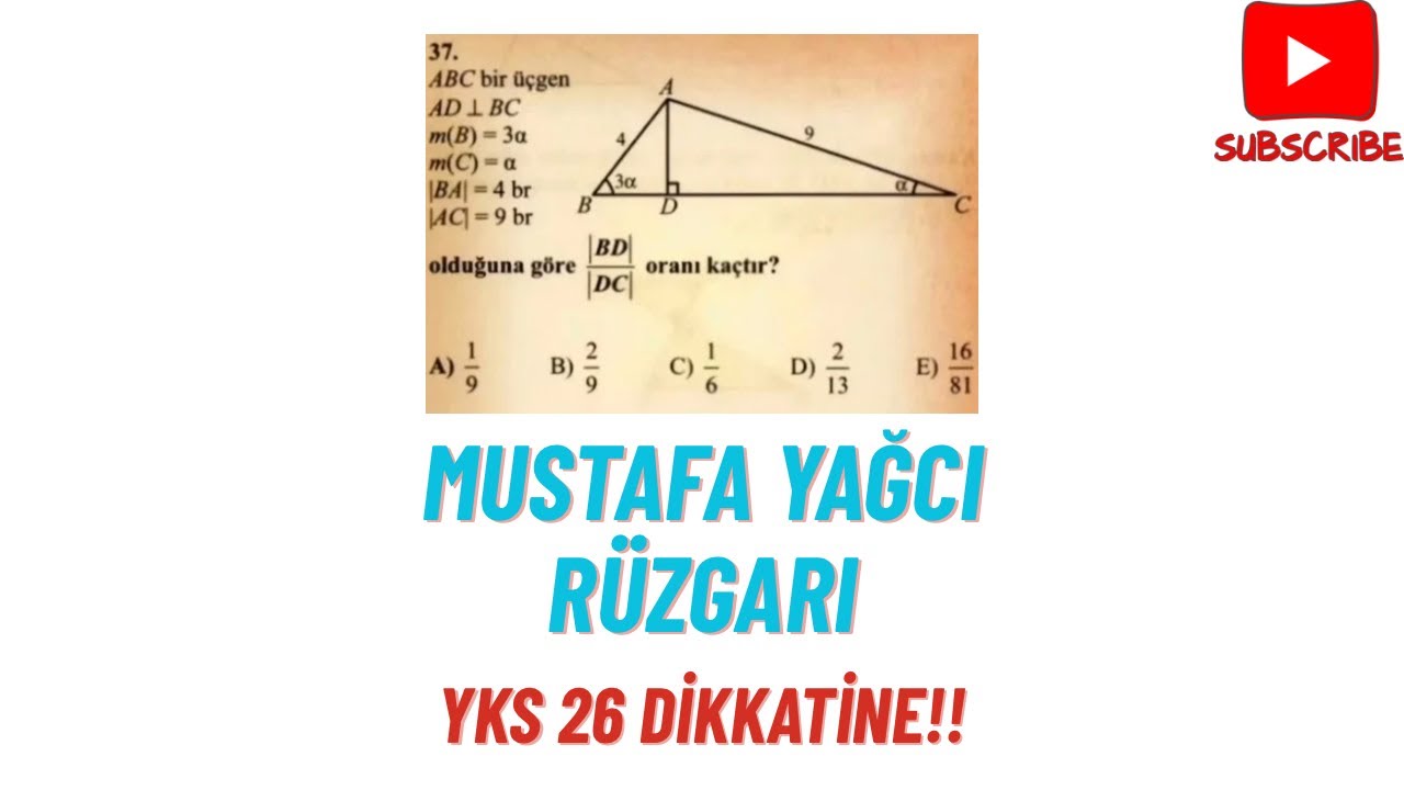 GEOMETRİ’DE YAĞCI RÜZGARI #yks 