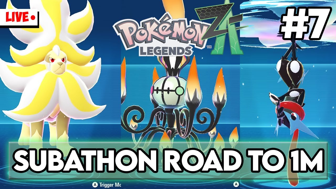【LIVE🔴】Pok&eacute;mon Legends: Z-A -  SUBATHON #7 - BANYAK DAPET SHINY DI STREAM KALI INI!!