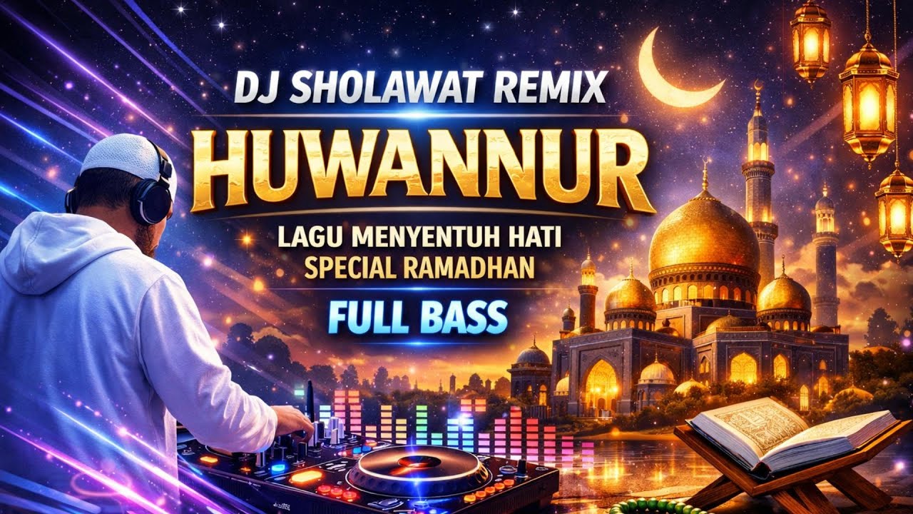 DJ SHOLAWAT REMIX🌴HUWANNUR🌴LAGU MENYENTUH HATI SPECIAL RAMADHAN🌴FULL BASS