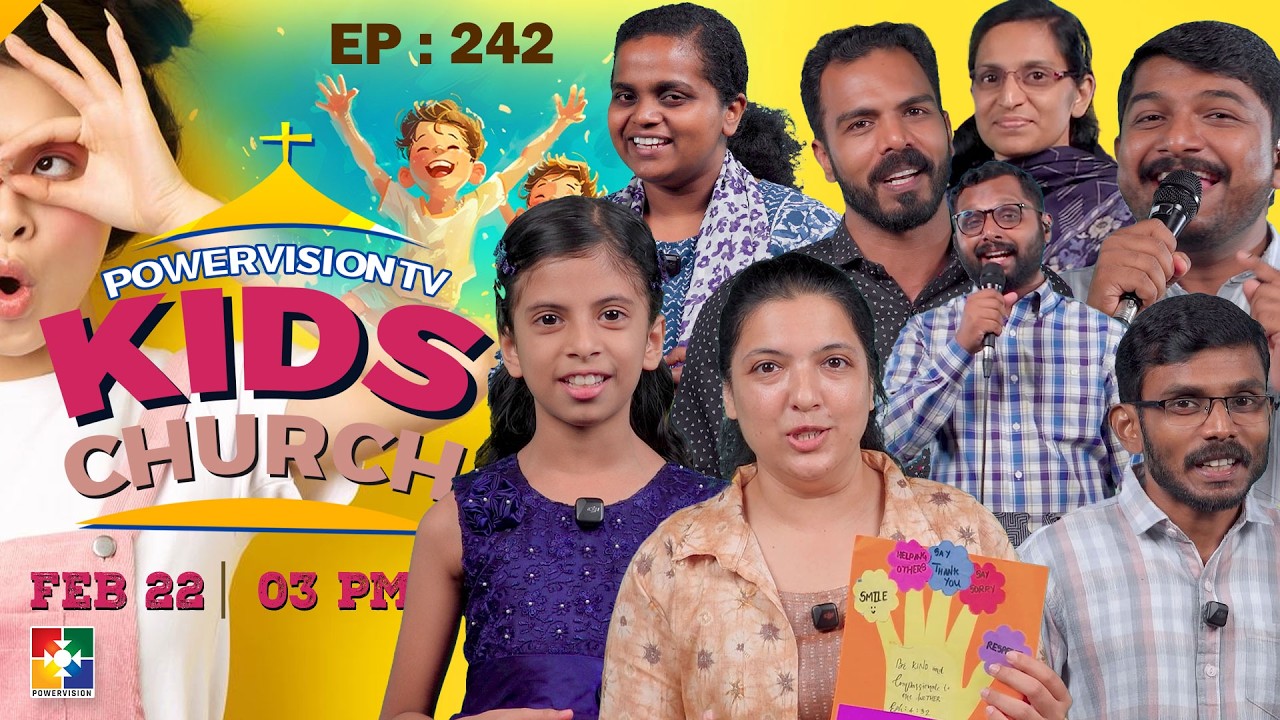 KIDS CHURCH || SUNDAY WORSHIP || EPI : 242 || POWERVISION TV