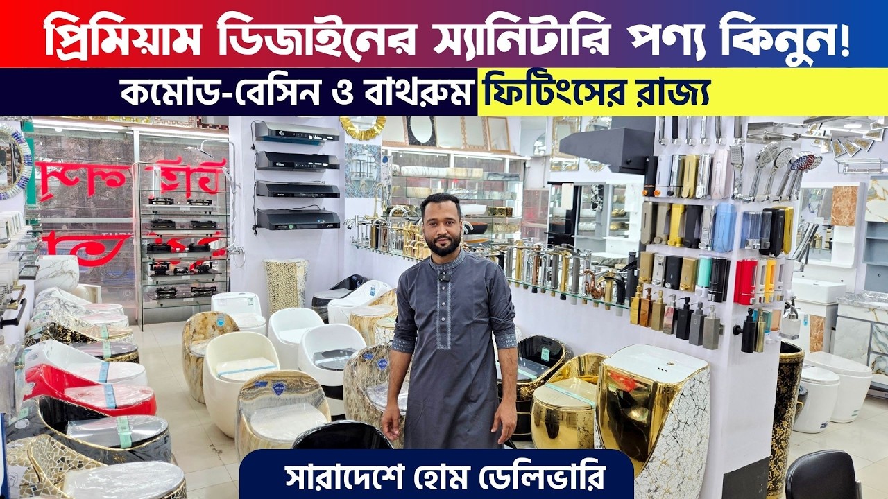 লাক্সারি ডিজাইনের স্যানিটারি পণ্য কিনুন || Sanitary item Price in BD 2026 || Commode Collection