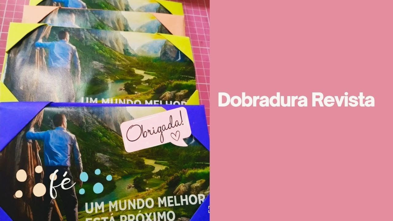 Essa Dobradura pra Revista é linda e Super Fácil