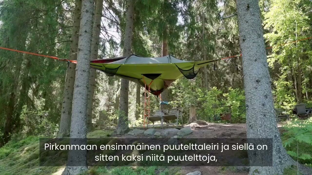 Kommee Kurki, erilaisia majoitusmahdollisuuksia Lintujärven äänimaisemassa