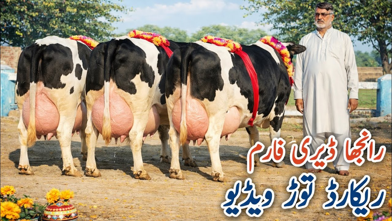 Biggest Dairy Farm Cows 🐄 | Heavy Back Udders | Rahja Dairy Farm Tour