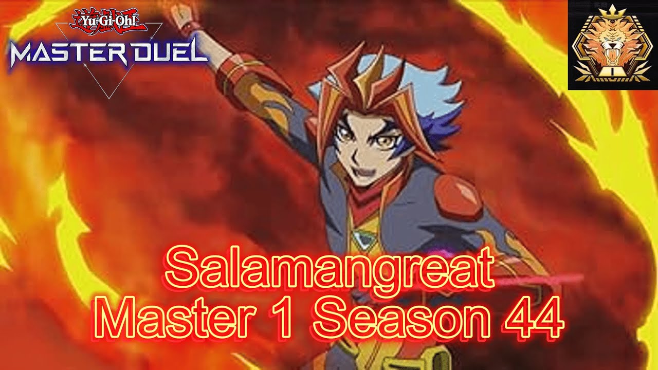The Hardest Season! Salmangreat Master 1 Rank Gameplay & Deck list [Yu-Gi-Oh! Master Duel] Season 44