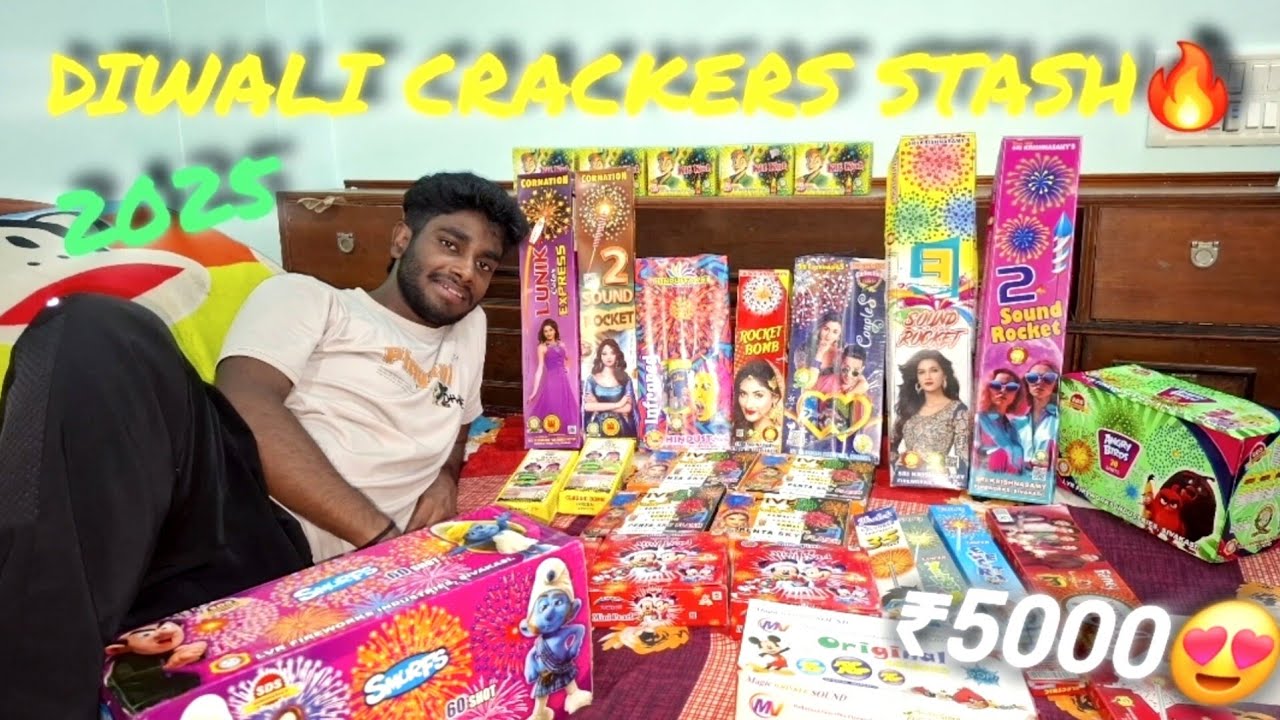 Diwali Cracker stash 2025 ll Under 5000 only ll cheapest cracker stash 😍