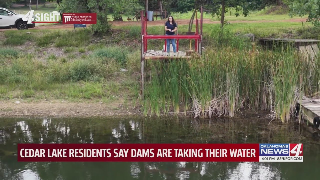 Mieszkańcy Cedar Lake twierdzą, że tamy odbierają im wodę