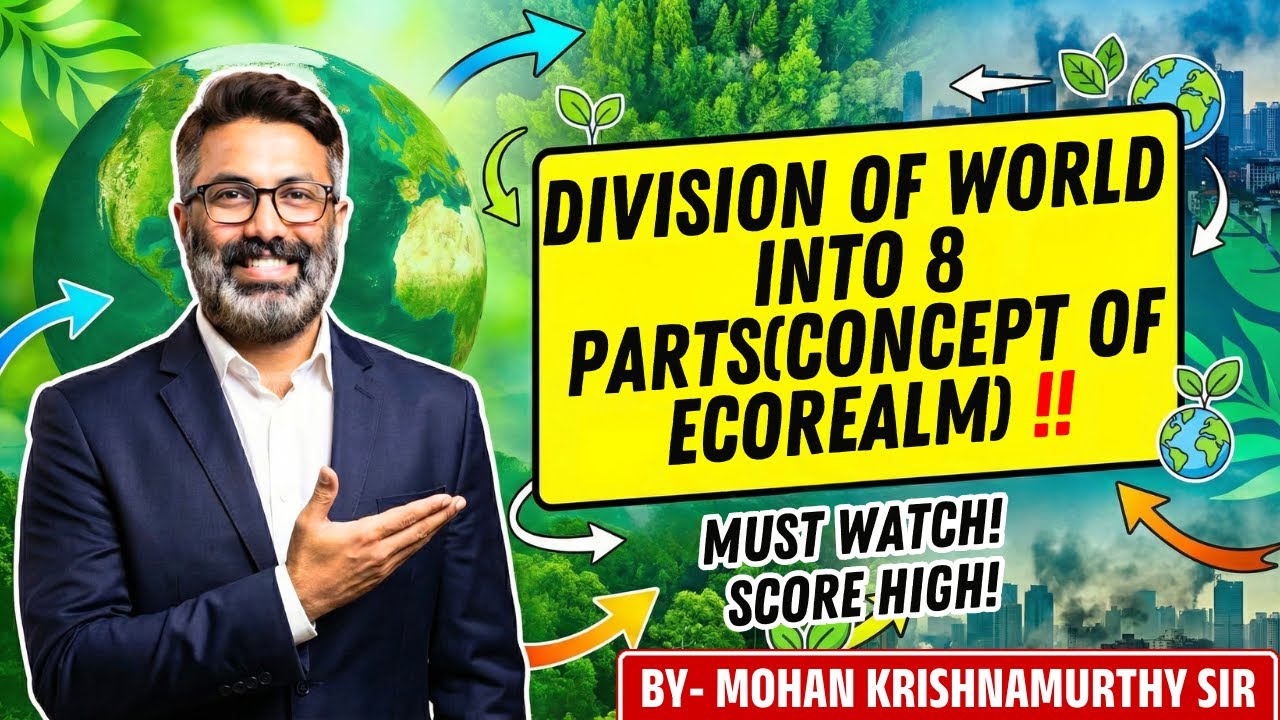 ECOREALMS | BY MOHAN KRISHNA SIR | ENV AND ECOLOGY |