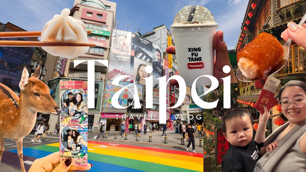 TAIWAN VLOG WITH BABY 🏮| Taipei, Juifen, Yilan | Best Street Food, Night Market, Cafes,  Shopping