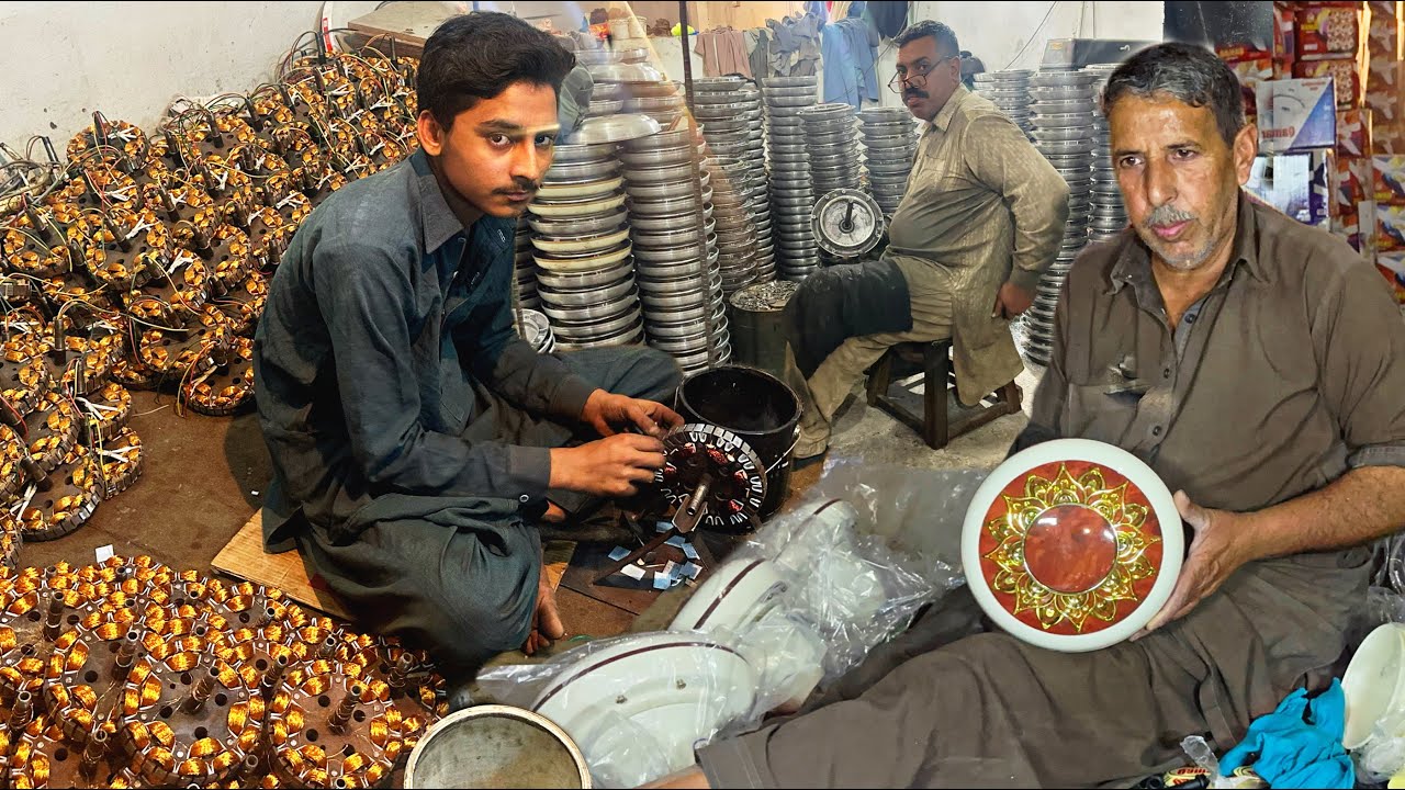 Amazing Process of Making Qamar Ceiling Fans Inside The Factory ||  Production Line of Ceiling fans