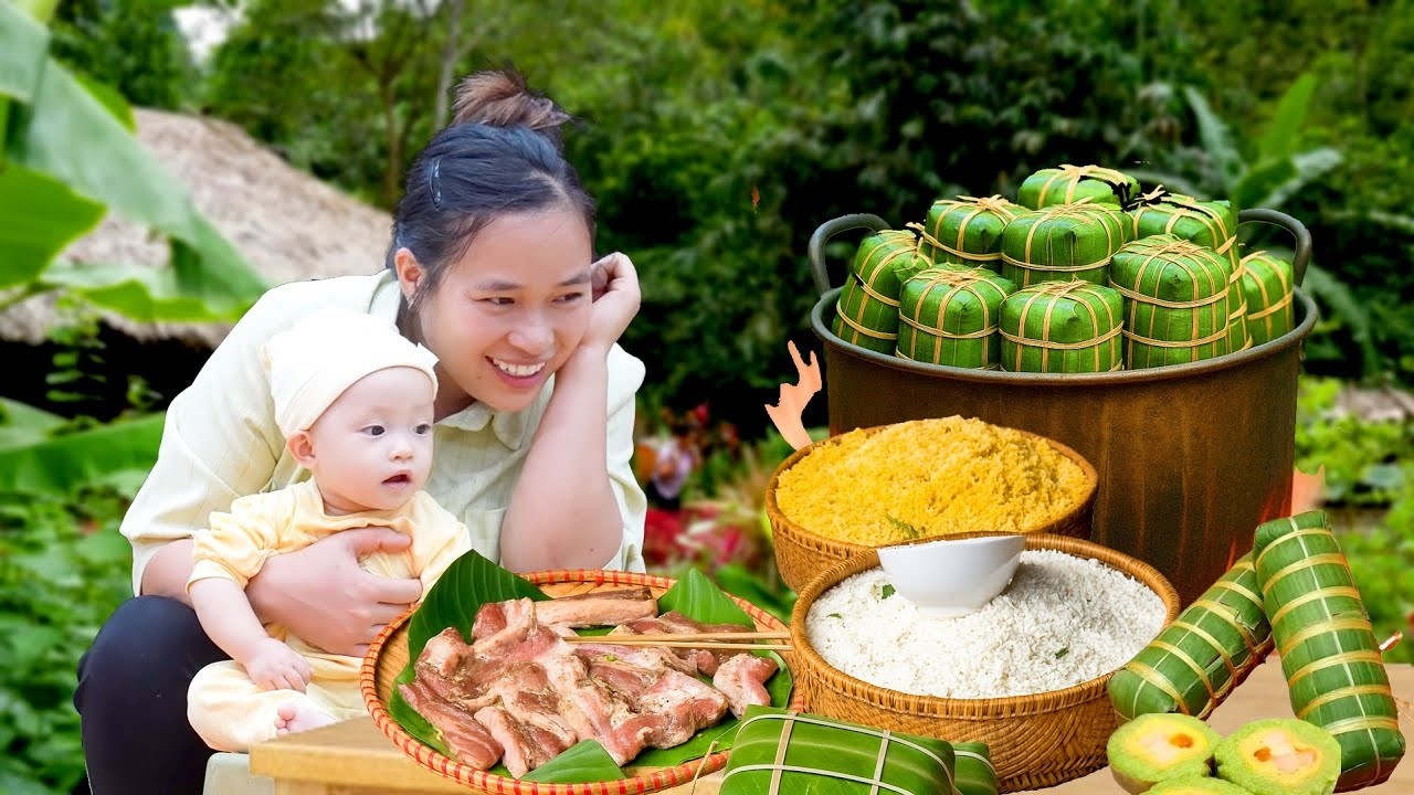 Traditional Homeland Specialty – Banh Chung Made with a Generational Family Recipe