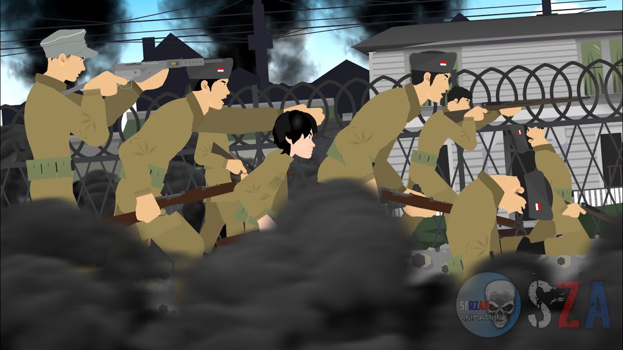 1946 : Bandung Lautan Api 🇮🇩 | War animation | Stickman Animation