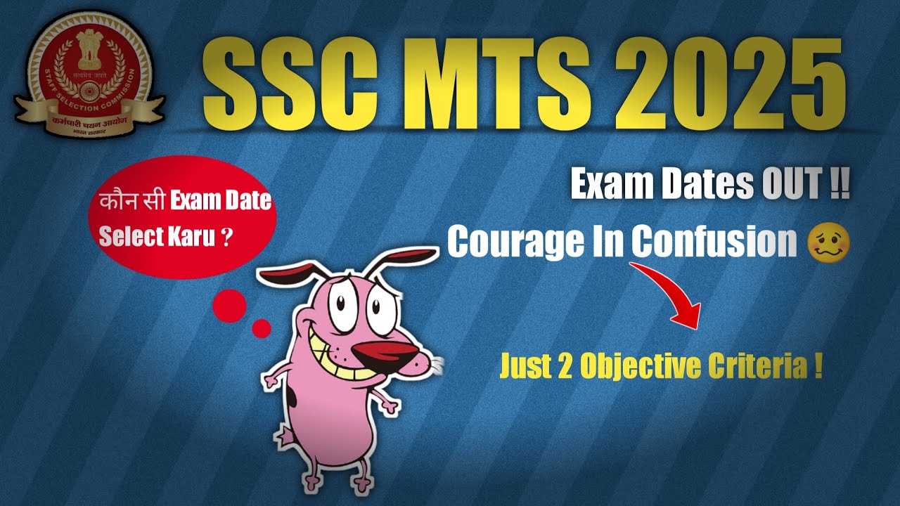 ssc mts exam date 2025 selection | must watch before selecting mts exam dates 2025