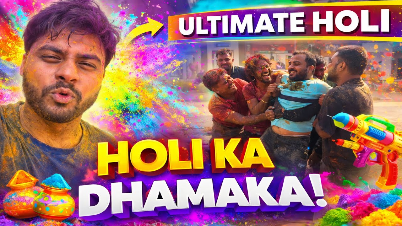 Holi Khelte-Khelte Ho Gaya Bada Kand! 😱 Sab Control Se Bahar Ho Gaya!