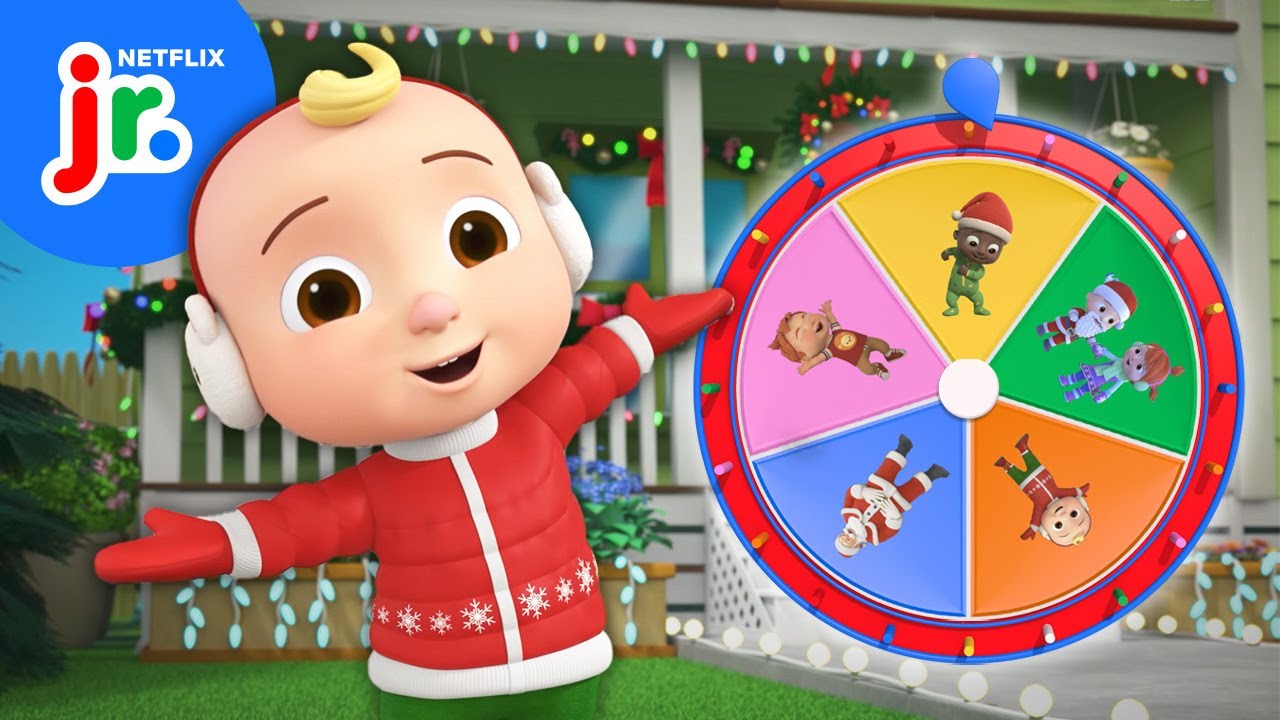 Mystery Wheel of Holiday Songs! 🎄🎶 CoComelon Lane | Netflix Jr