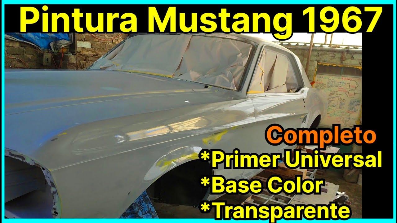 Proceso Completo de Pintura Automotriz en Ford Mustang 1967