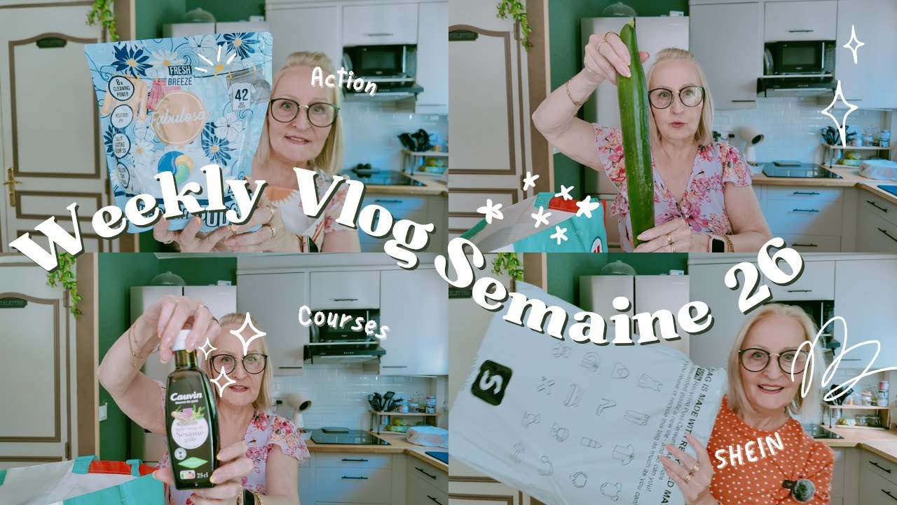 Weekly Vlog N°26 - Super U, Action et B&M, Reprise DP, Colis SHEIN
