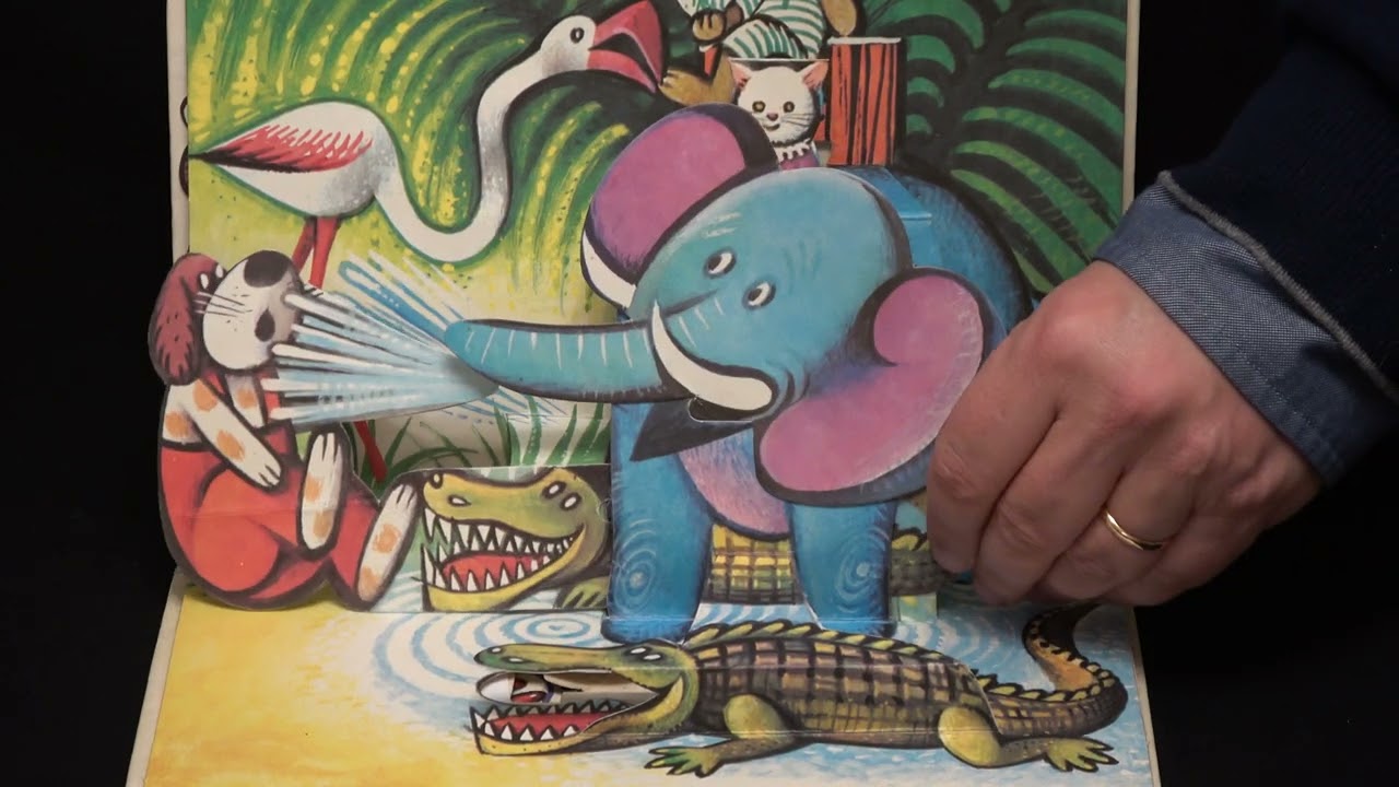 POP UP BOOK 4k Kubasta Safari 1975