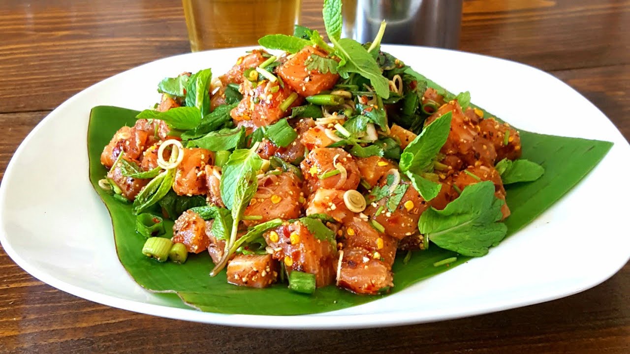 How To : Goy/Laap Salmon | Lao/Thai Food