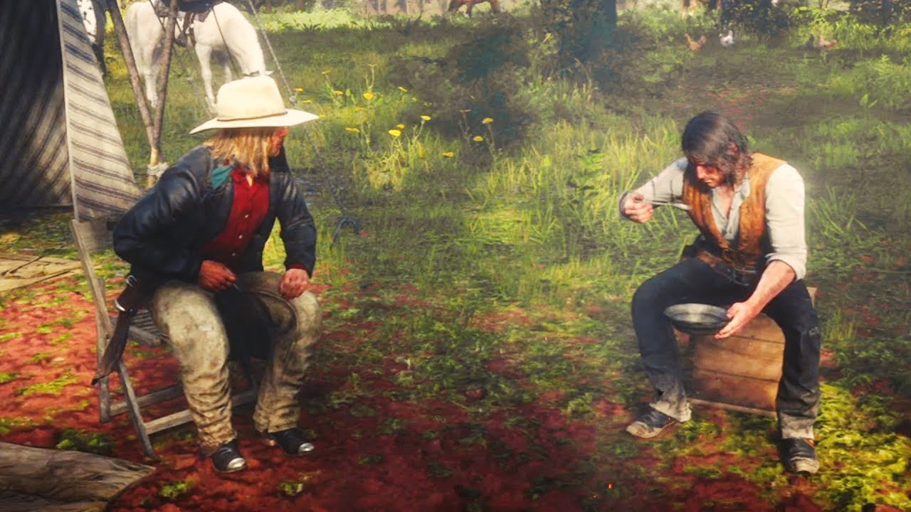 RDR2: John Marston is Making Fun of Micah Bell