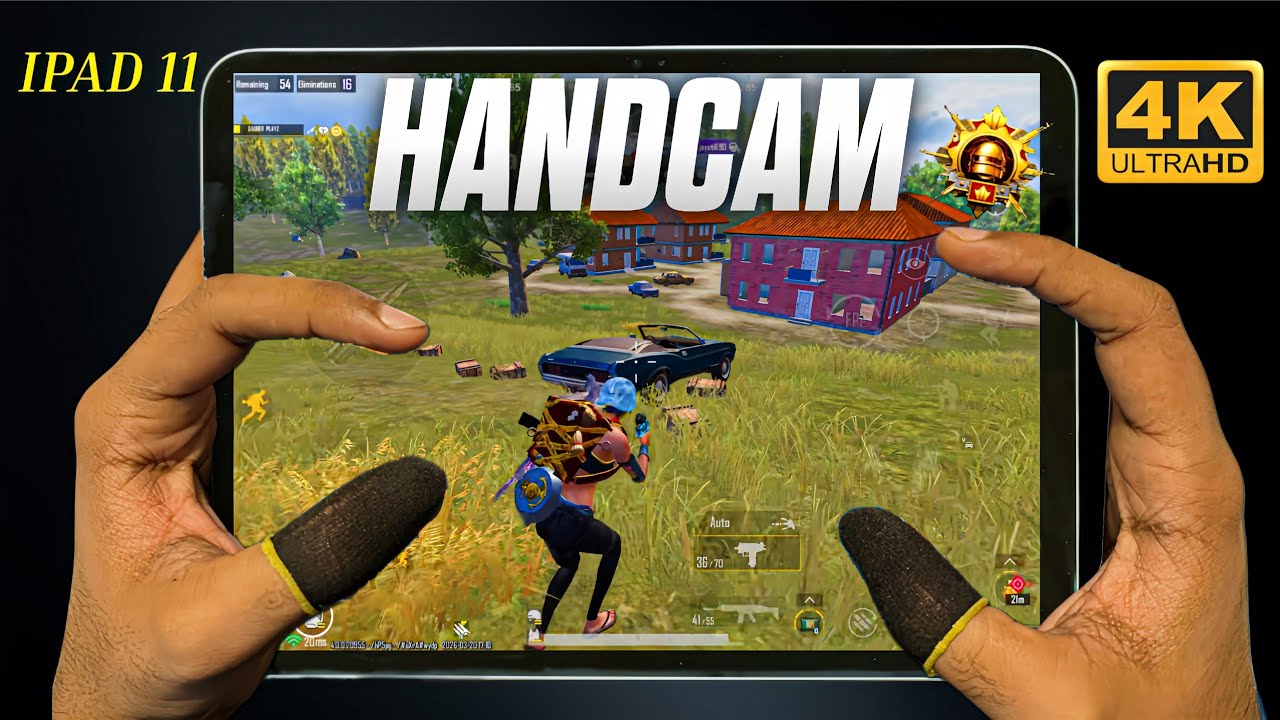 iPad 11 A16 😍 BGMI HANDCAM Smooth + 60 FPS 🔥 pubg test / Gameplay/ Best sensitivity / 24 Solo Kills!