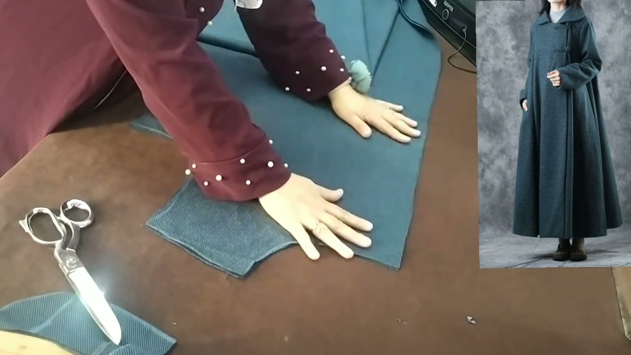 طريقه قص بلطو شتوى بكل سهوله