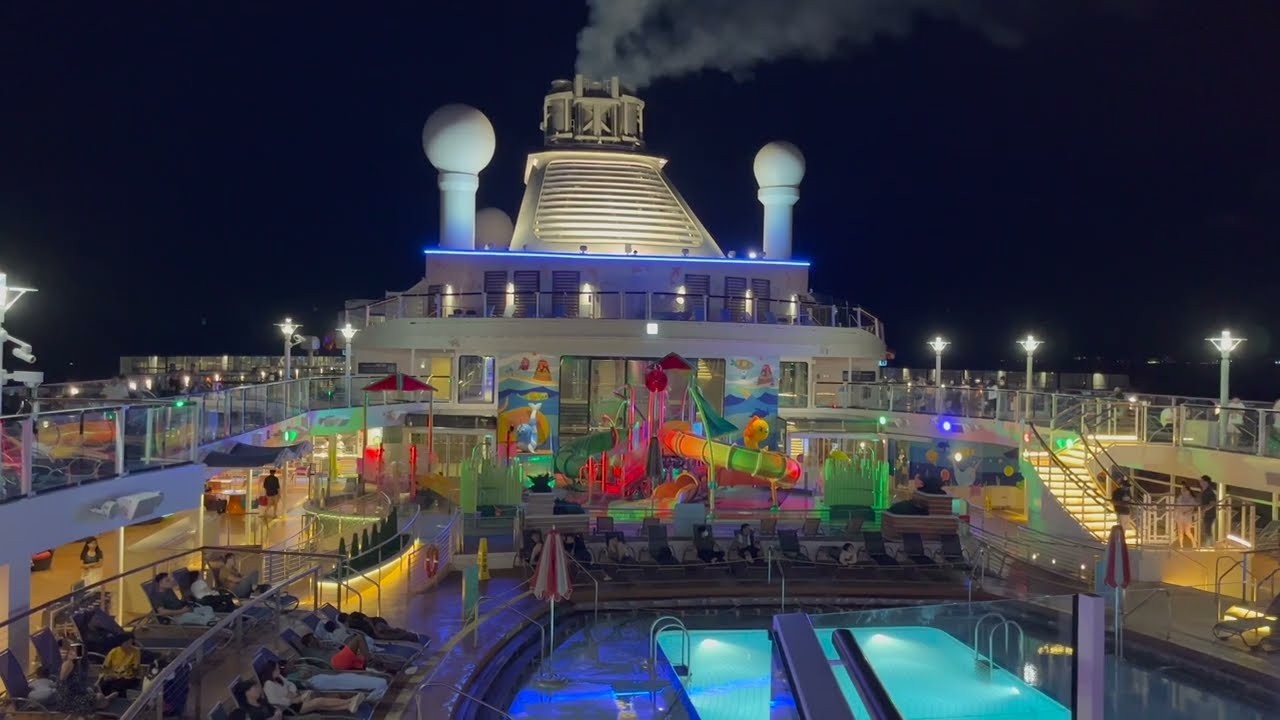NIGHT WALK on CRUISE SHIP in Penang, Malaysia @ Spectrum of the Seas Royal Caribbean