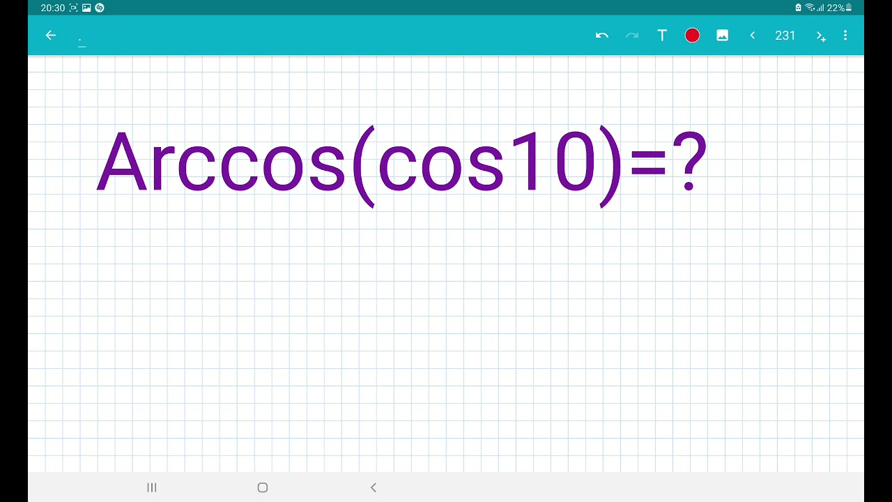 Arccos(cos10) və Arcsin(sin10)=?