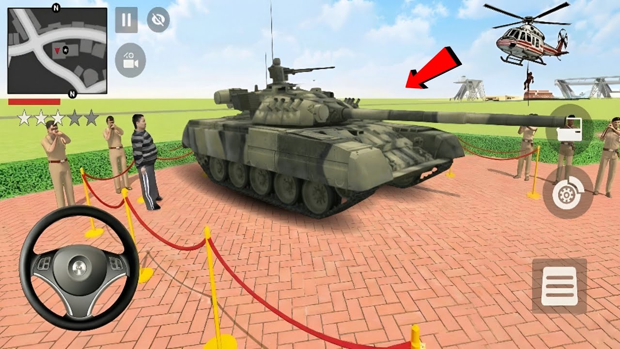 Car Bike Game: Jack ordered an Indian Army Tank and drives a new Indian Police Gadi in Game