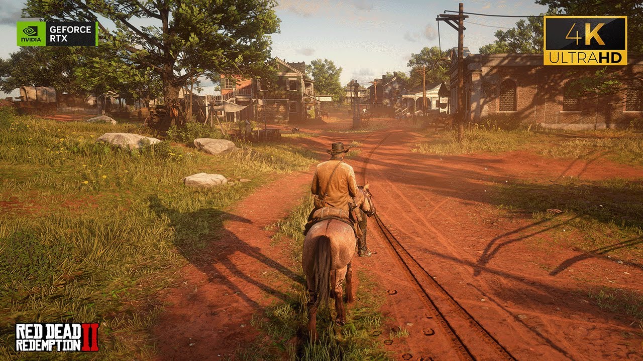 Relaxing Horse Ride in Red Dead Redemption 2 - RTX 4090 4K Ultra Graphics