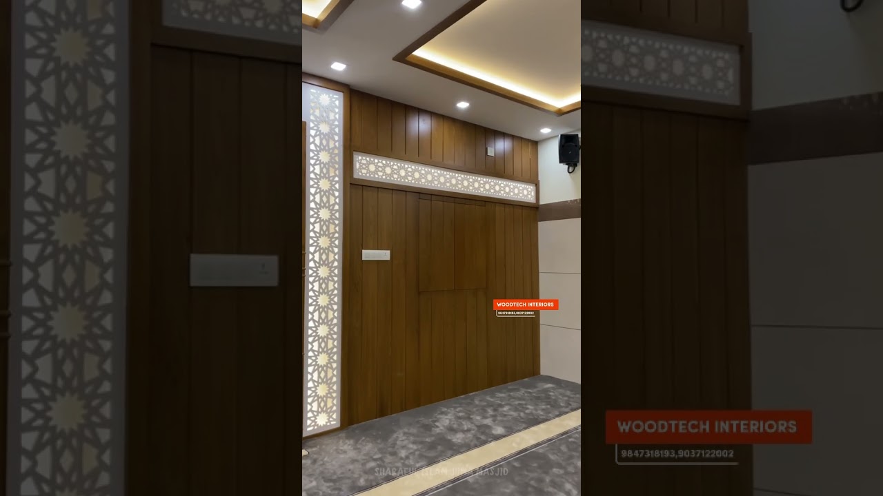 COMPLETE INTERIOR RENOVATION OF MASJID #kerala #interiordesign #masjid #reels