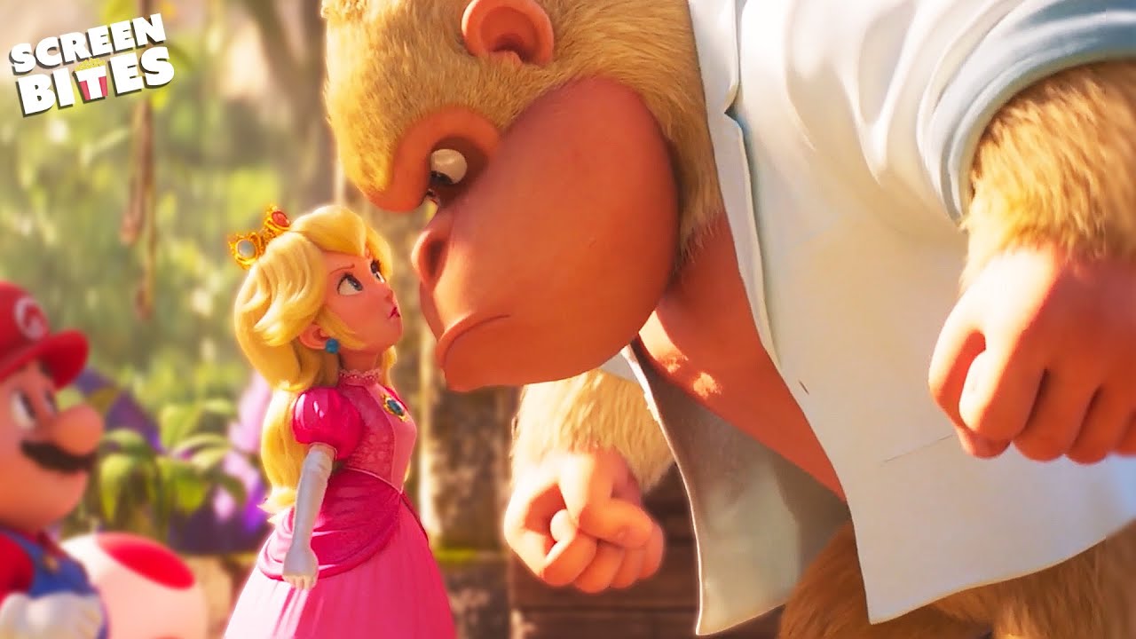 Princess Peach VS Cranky Kong | The Super Mario Bros Movie (2023) | Screen Biets